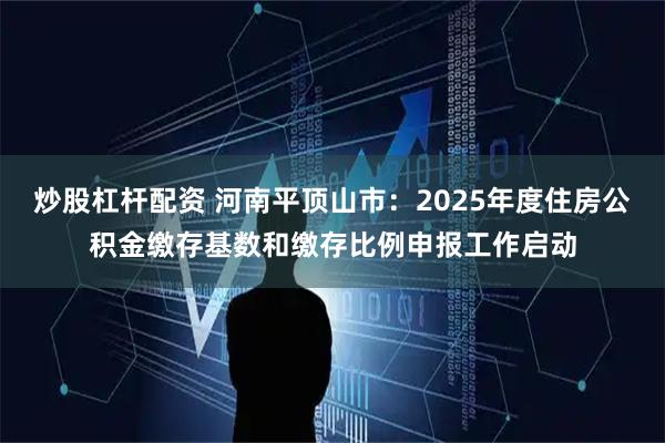 炒股杠杆配资 河南平顶山市：2025年度住房公积金缴存基数和缴存比例申报工作启动